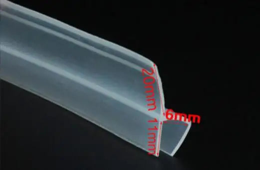 3 Meters Widened F/h Silicone Rubber Shower Door Window Glass Seal Strip Weatherstrip Door Gasket