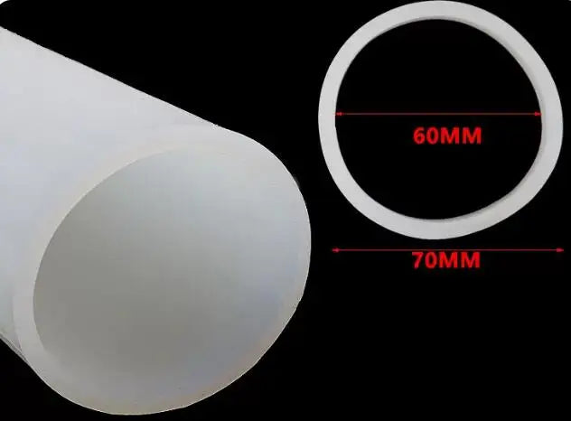 1 Meter ID 40 To 105mm Silicone Rubber Tube High Temperature Resistant Rubber Water Hose Sealing Strip Wall Thickness 2-5mm