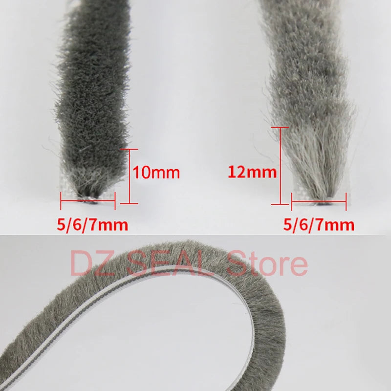 10 Meters sliding door window gasket brush sealing strip soundproofing weatherstrip draught excluder