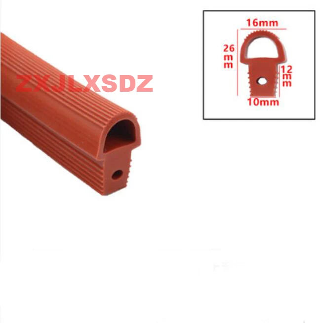 2 Meters Mushroom Head Silicone Strip High Temperature Resistant T Shape Silicone Rubber Sealing Strip For Vacuum Machine Dryer