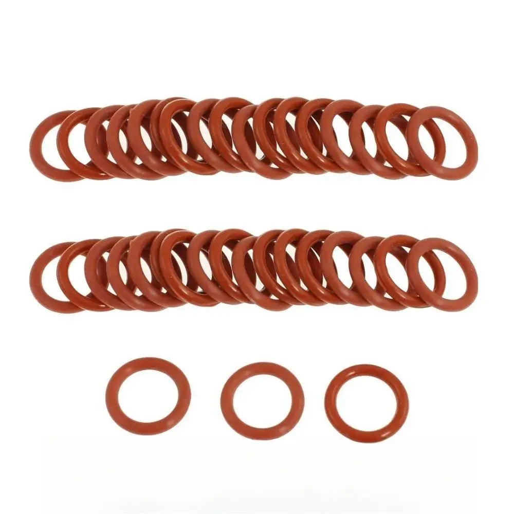 100 PCS Silicone Rubber O Ring Gasket O-ring CS 2.4mm x OD 6 7 8 9 10 11 12 13 14 15 To 30mm