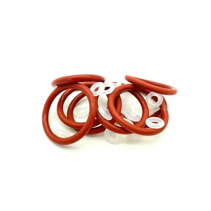 100 PCS Silicone Rubber O Ring Gasket O-ring CS 2.4mm x OD 6 7 8 9 10 11 12 13 14 15 To 30mm