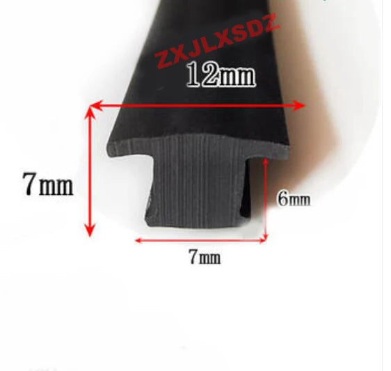 T Type Sun Room Sealing Strip Cable Trench Rubber Strip Electric Box Electric Cabinet Gap Filling Strip Rubber Profile