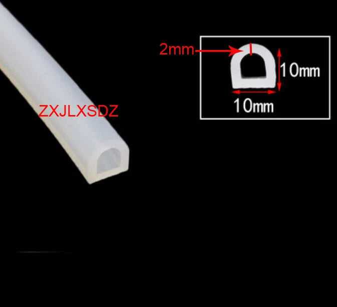 3 Metes D Type Door Gasket Silicone Rubber Sealing Strip Weatherstrip Water Retaining Strip Kitchen Water Stopper