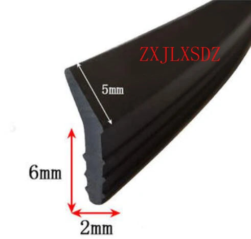 3 Meters J Type Excavator Slewing Bearing Seal Strip Filling Strip Card Slot Oil Resistant NBR Rubber Sealing Strip