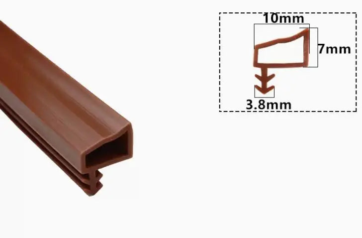 5 Meters door gasket high temperature resistance silicone rubber door window sealing strip weatherstrip caulking strip