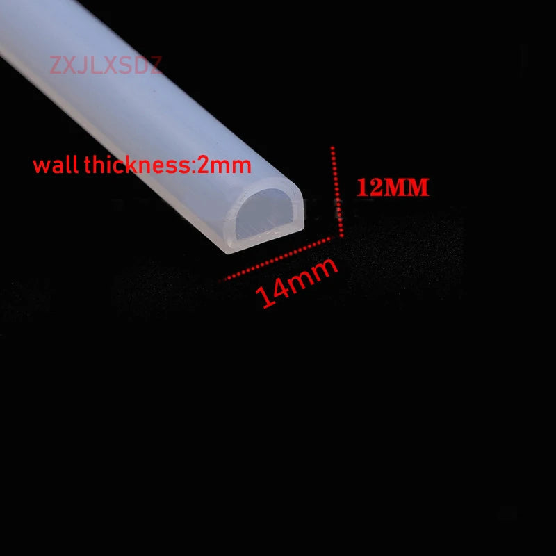 3 Metes D Type Door Gasket Silicone Rubber Sealing Strip Weatherstrip Water Retaining Strip Kitchen Water Stopper