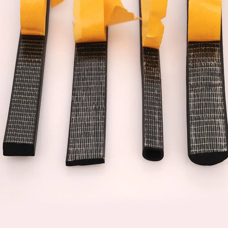 5 Meters D / I Type self adhesive door gasket rubber foam sealing strip windproof weatherstrip collision proof bar