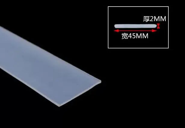 High Temperature Resistant Silicone Rubber Flat Sealing Strip Rubber Weatherstrip Rubber Bar