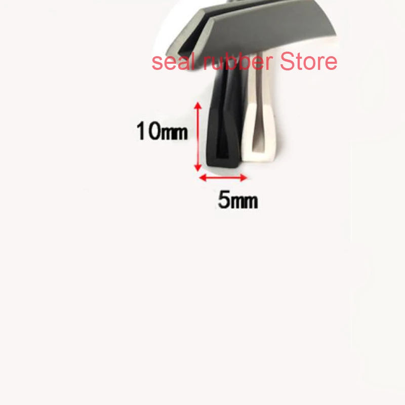 3 Meters U Channel Black White Grey Red Rubber Edge Trim Rubber Sealing Strip Weatherstrip Car Door Protector Edge Guard