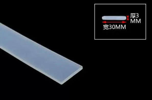 High Temperature Resistant Silicone Rubber Flat Sealing Strip Rubber Weatherstrip Rubber Bar