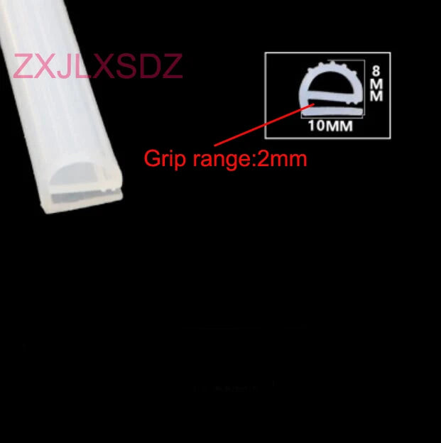 3 Meters High Temperature Resistant Silicone Rubber Oven Door Seal E Type Steaming Machine Seal Strip Freezer Door Seal Gasket