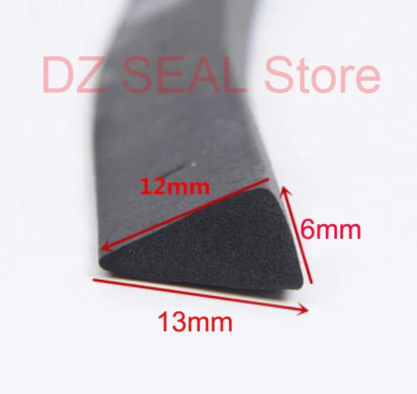 5 Meters Triangle Rubber Foam Sealing Strip Dust Proof Anti-collision Foam Bar Environmental Protection Equipment Seal