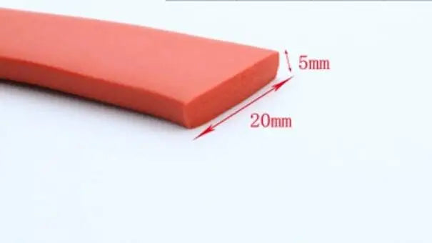 High Temperature Resistant Flat Silicone Rubber Foam Sealing Strip Foam Weatherstrip Bumper Strip