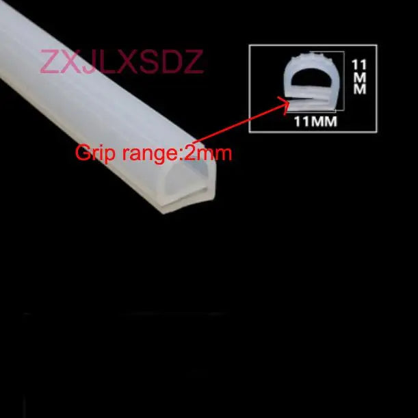 3 Meters High Temperature Resistant Silicone Rubber Oven Door Seal E Type Steaming Machine Seal Strip Freezer Door Seal Gasket