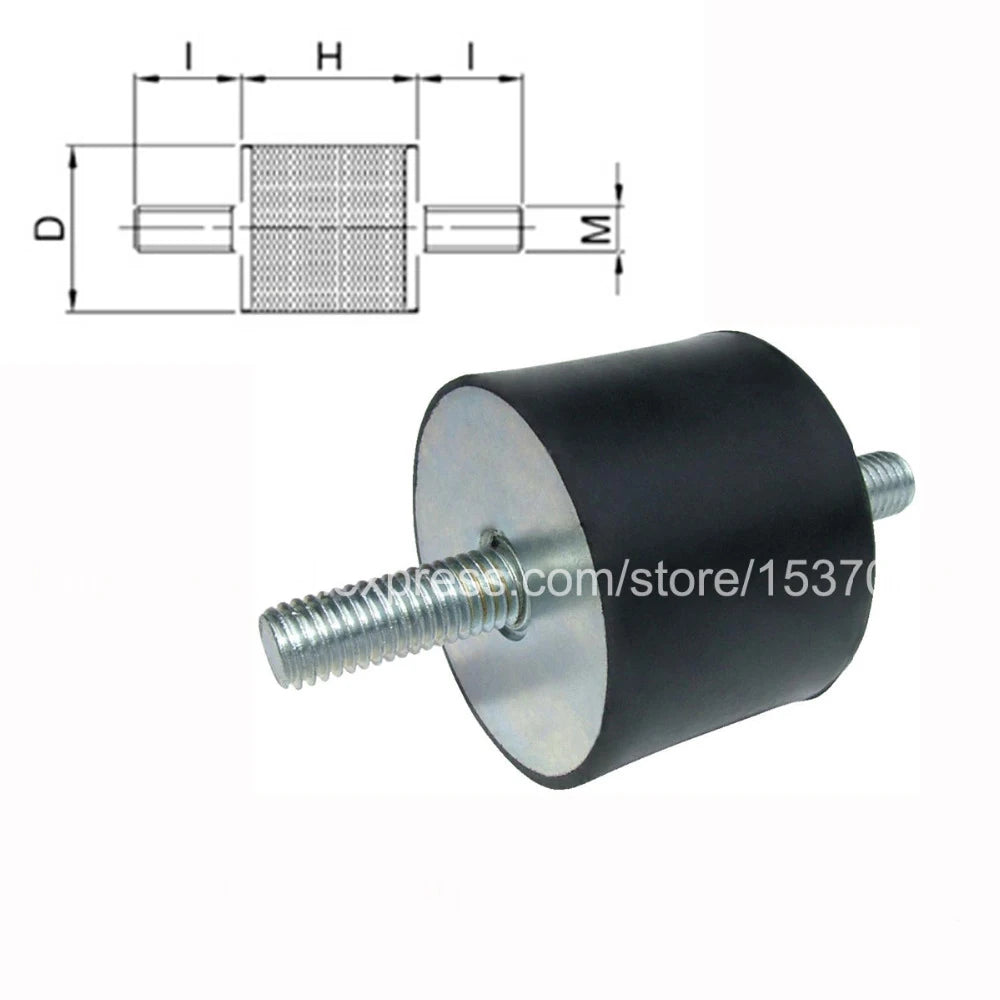 10 PCS VV Type Anti-vibration Rubber Damper Damping Pad Rubber Gaskets