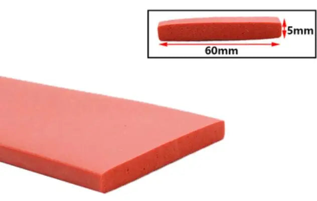High Temperature Resistant Flat Silicone Rubber Foam Sealing Strip Foam Weatherstrip Bumper Strip