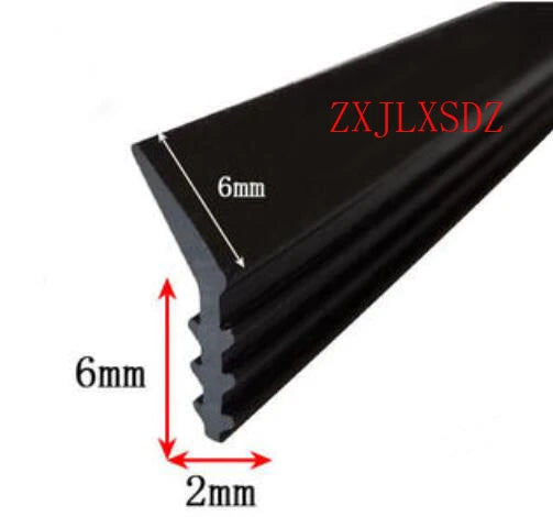 3 Meters J Type Excavator Slewing Bearing Seal Strip Filling Strip Card Slot Oil Resistant NBR Rubber Sealing Strip