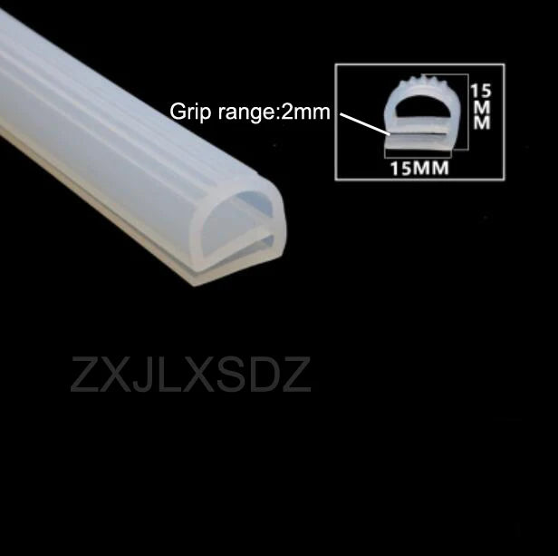 3 Meters High Temperature Resistant Silicone Rubber Oven Door Seal E Type Steaming Machine Seal Strip Freezer Door Seal Gasket