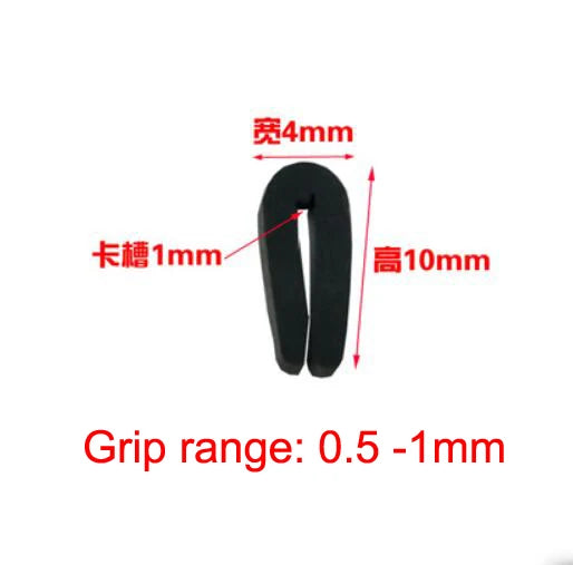5 Meters U Channel Door Rubber Seal Strip Edge Trim Edge Guard Weatherstrip Noise Insulation Rubber Profile for Glass Metal Wood