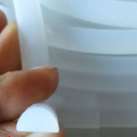 1 Meter D Type Shower Silicone Seal Strip Semicircular Solid Seal Weatherstrip Kitchen Water Retaining Strip