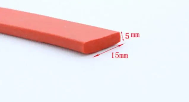High Temperature Resistant Flat Silicone Rubber Foam Sealing Strip Foam Weatherstrip Bumper Strip