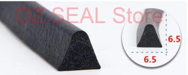 5 Meters Triangle Rubber Foam Sealing Strip Dust Proof Anti-collision Foam Bar Environmental Protection Equipment Seal