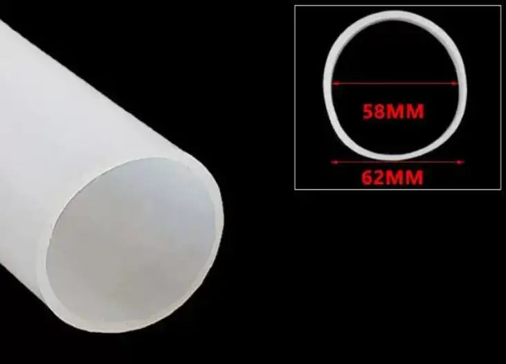 1 Meter ID 17 To 70mm Wall Thickness 2mm Silicone Rubber Water Tube High Temperature Resistant Rubber Hose Sealing Strip