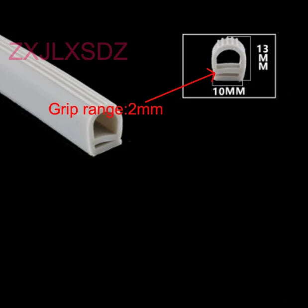 3 Meters High Temperature Resistant Silicone Rubber Oven Door Seal E Type Steaming Machine Seal Strip Freezer Door Seal Gasket