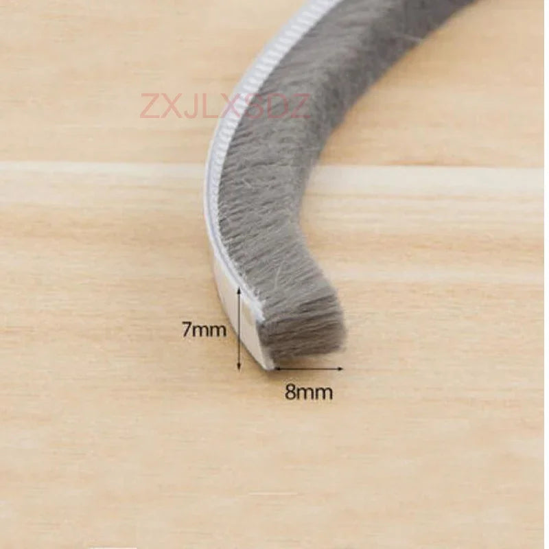 10 Meters Self-adhesive Window Sealing Tape Door Brush Weatherstripping Door Gasket Sealing Strip