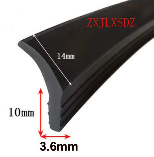 3 Meters J Type Excavator Slewing Bearing Seal Strip Filling Strip Card Slot Oil Resistant NBR Rubber Sealing Strip