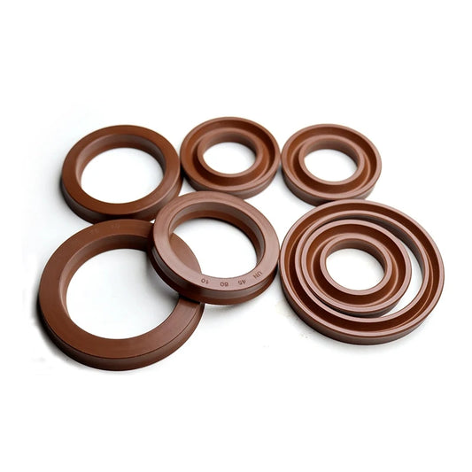 5 PCS FKM Fluororubber UN Type U-Cup Hydraulic Seal for Piston & Piston Rod Industrial Equipment ID 4 - 30mm