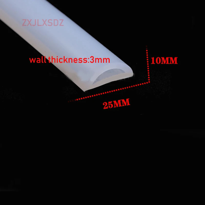 3 Metes D Type Door Gasket Silicone Rubber Sealing Strip Weatherstrip Water Retaining Strip Kitchen Water Stopper
