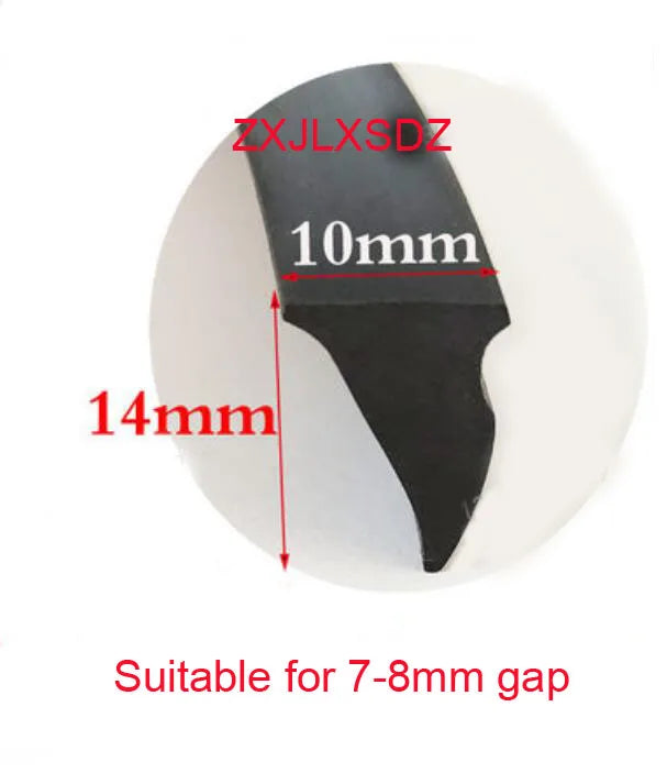 3 Meters Aluminum Alloy Door and Window Glass Fixed Rubber Sealing Strip Weatherstrip Gap Filler Rubber Profile