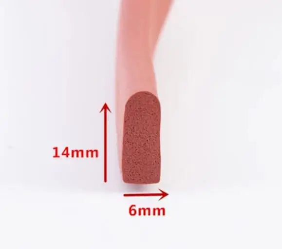D Shape Silicone Rubber Foam Door Window Sealing Strip Rubber Foam Weatherstrip