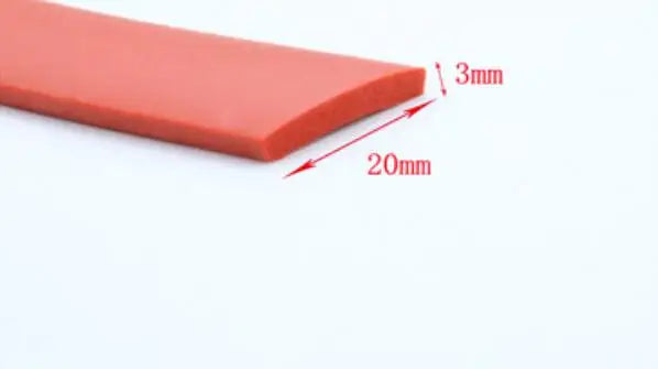 High Temperature Resistant Flat Silicone Rubber Foam Sealing Strip Foam Weatherstrip Bumper Strip