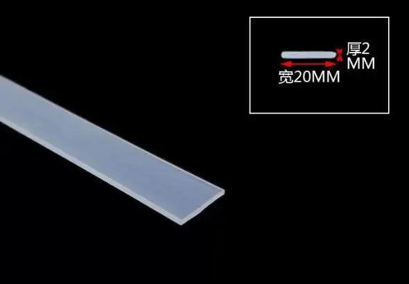 High Temperature Resistant Silicone Rubber Flat Sealing Strip Rubber Weatherstrip Rubber Bar