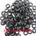 7mm Inner Diameter Wire Rubber Seal Grommets Ring Cable Protection Hole Plug - Pack of 100