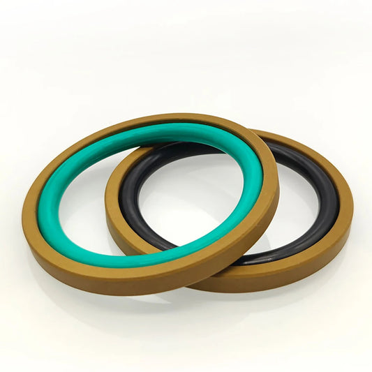 Standard Hole Glyd Ring Piston Seal PTFE NBR / FKM Combined Sealing Ring OD 20-160mm For Hydraulic Cylinder Piston