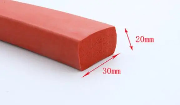High Temperature Resistant Flat Silicone Rubber Foam Sealing Strip Foam Weatherstrip Bumper Strip