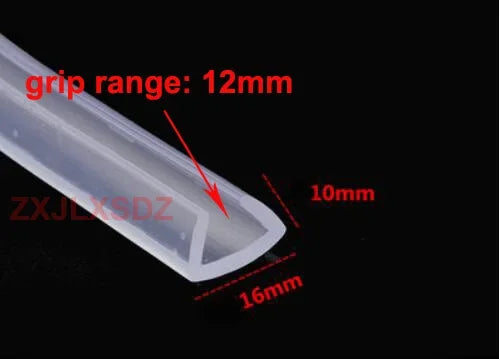 PVC Seal Strip Shower Door and Window Seal Strip Glass Edge Trim Glazing Edge Guard