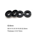 10 Pcs NBR Rubber TC Double Lip Oil Seal Gasket Ring 8x14x4/5 8x15x5 8x16x5/7 8x18x4/5/7/8 8x19x7 8x20x7 8x22x5/6/7/8 8x25x7mm