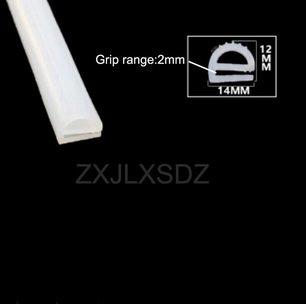 3 Meters High Temperature Resistant Silicone Rubber Oven Door Seal E Type Steaming Machine Seal Strip Freezer Door Seal Gasket