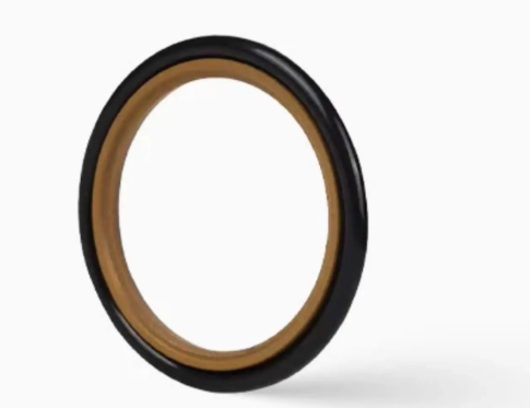 5 PCS STD Step Seal, NBR / FKM O-Ring Filled PTFE Hydraulic Rod Seal for Reciprocating Hydraulic Cylinder, Wear Resistant