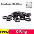 EPDM X-Ring Four Lip Seal Ring CS 3.53mm x ID 4.34-456.06mm Sealing Gasket for Hydraulic Cylinders and Piston Rods
