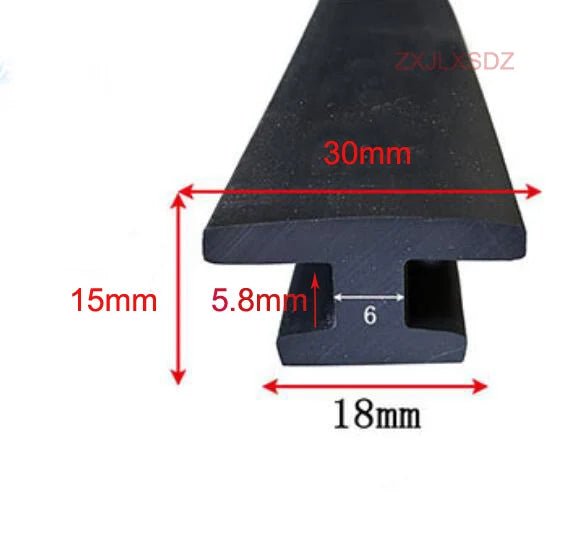 H type rubber sealing strip glass shock absorption strip glazing weatherstrip caulking strip - | Xingtai Hanze Trading Co., Ltd.